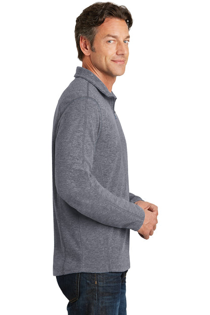 Port Authority Heather Microfleece 1/2-Zip Pullover. F234