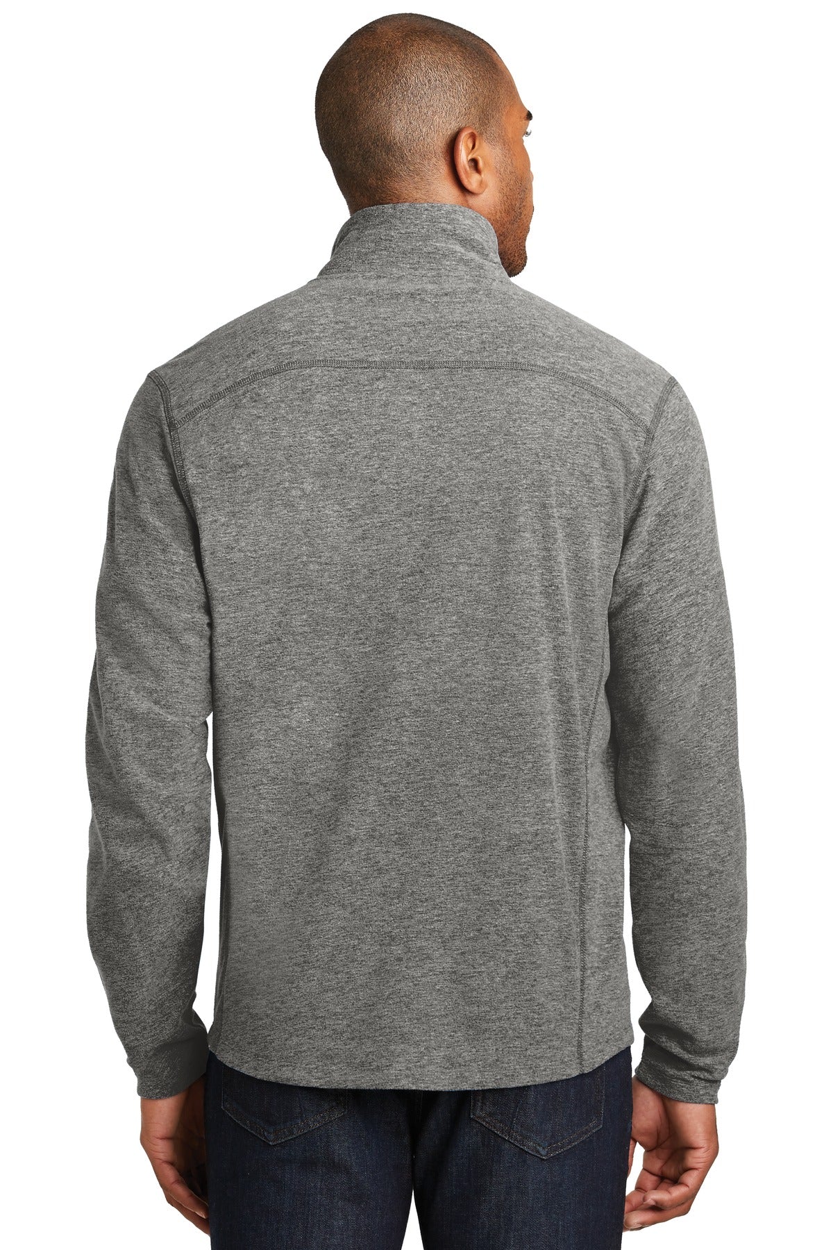 Port Authority Heather Microfleece Full-Zip Jacket. F235