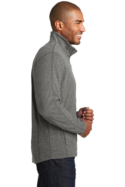 Port Authority Heather Microfleece Full-Zip Jacket. F235