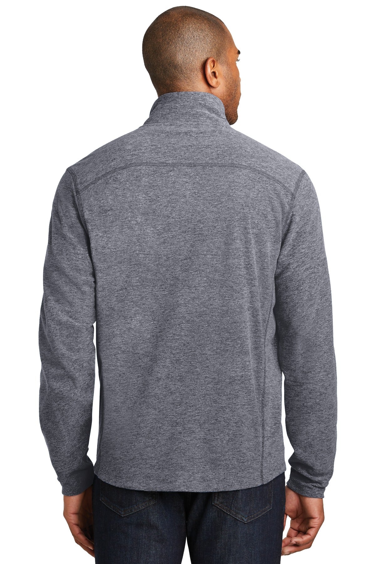 Port Authority Heather Microfleece Full-Zip Jacket. F235