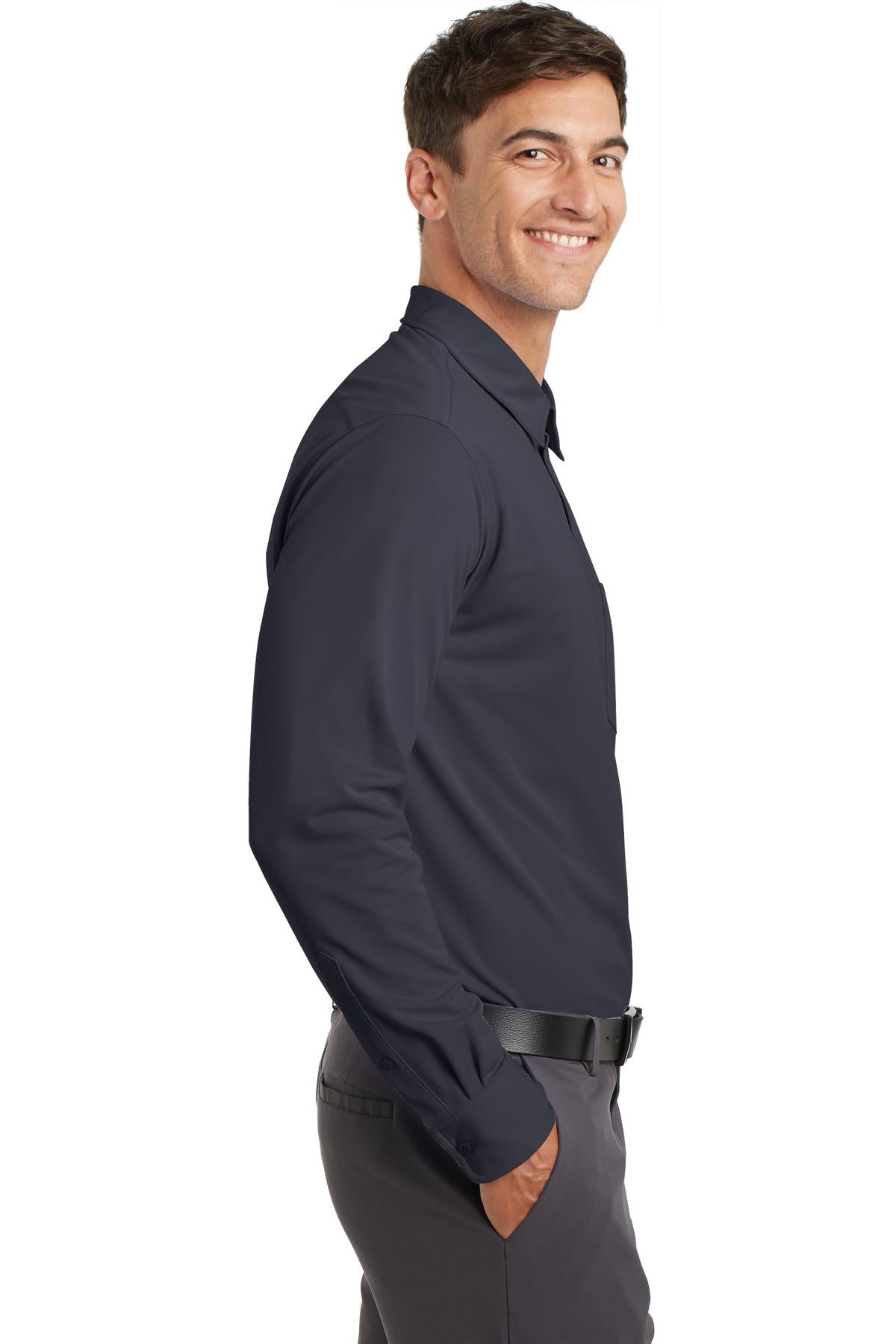 Port Authority Dimension Knit Dress Shirt. K570