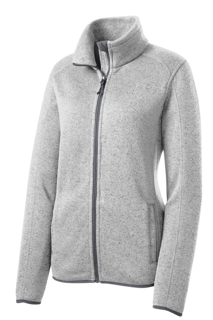 Port Authority Ladies Sweater Fleece Jacket. L232