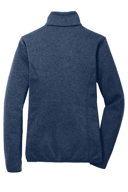 Port Authority Ladies Sweater Fleece Jacket. L232