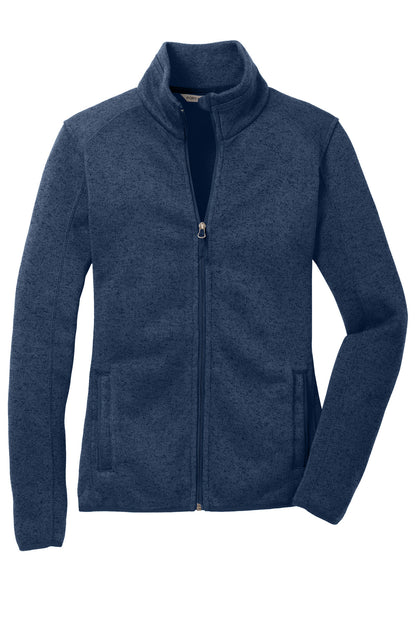 Port Authority Ladies Sweater Fleece Jacket. L232