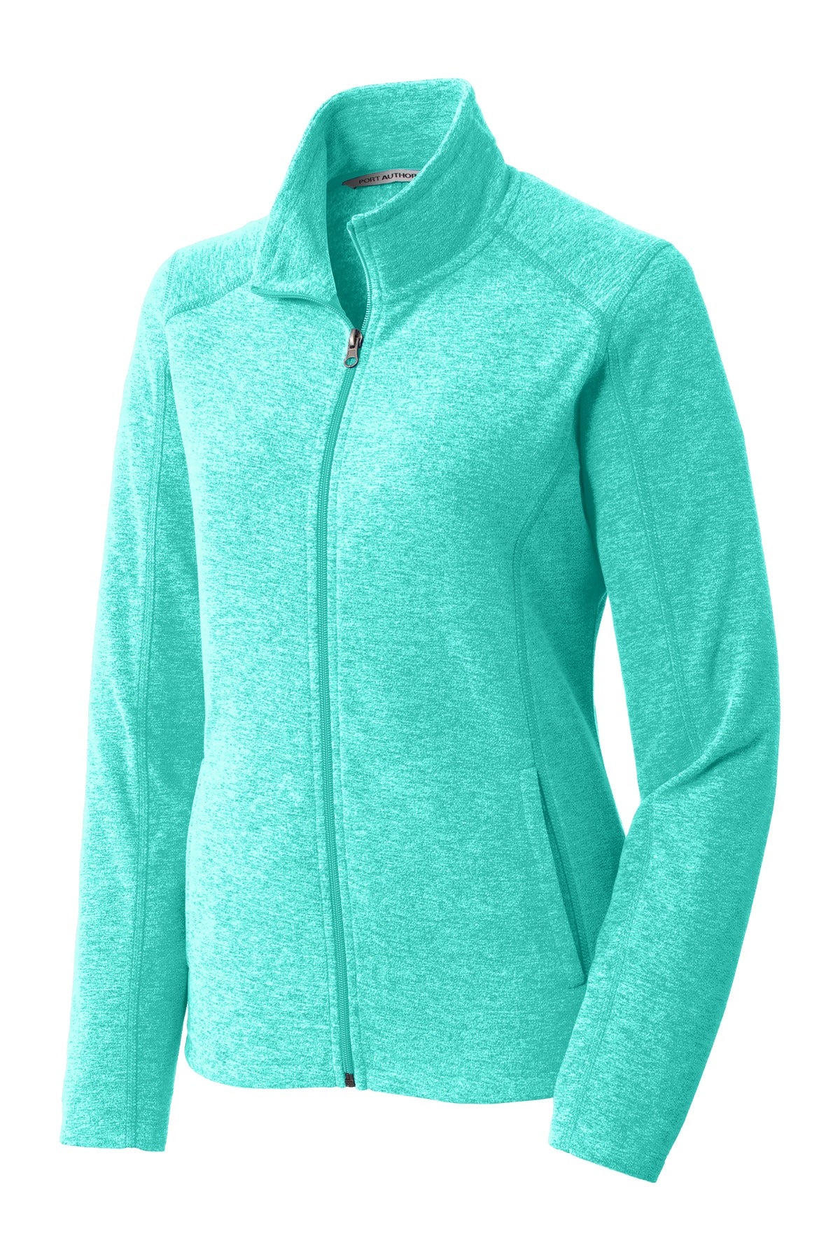 Port Authority Ladies Heather Microfleece Full-Zip Jacket. L235