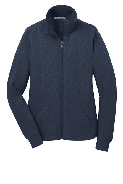Port Authority Ladies Slub Fleece Full-Zip Jacket. L293