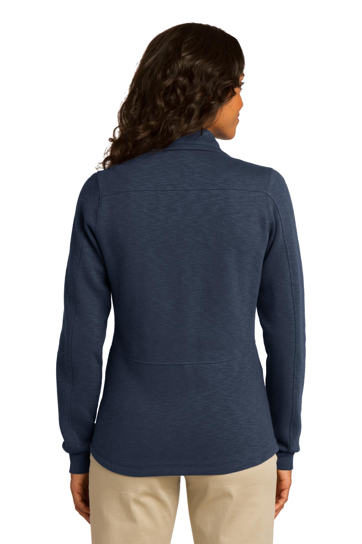 Port Authority Ladies Slub Fleece Full-Zip Jacket. L293