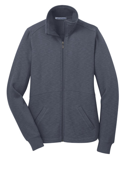 Port Authority Ladies Slub Fleece Full-Zip Jacket. L293