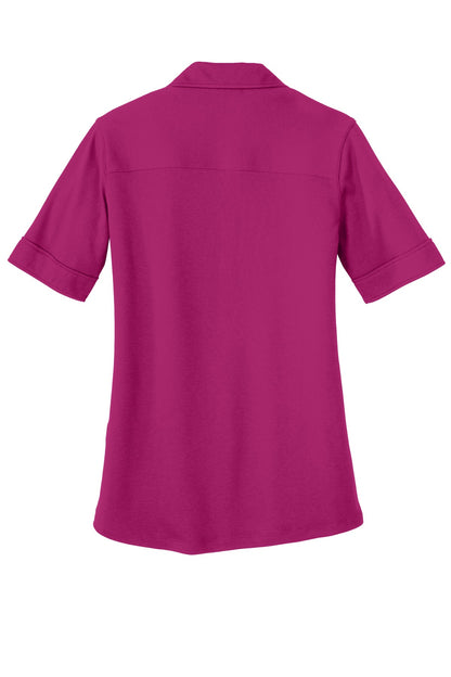 Port Authority Ladies Silk Touch Interlock Performance Polo. L5200