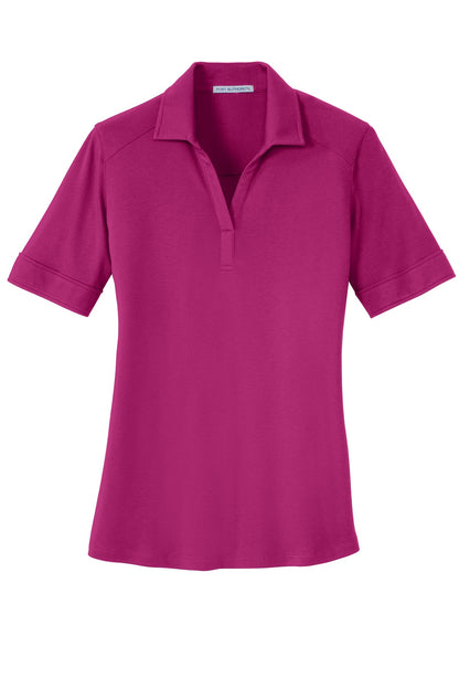 Port Authority Ladies Silk Touch Interlock Performance Polo. L5200
