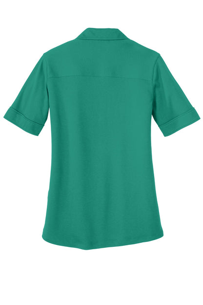 Port Authority Ladies Silk Touch Interlock Performance Polo. L5200