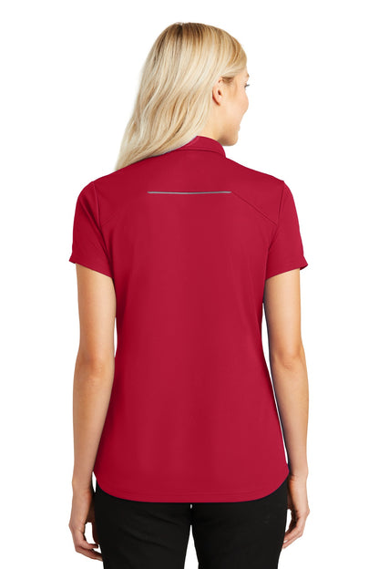 Port Authority Ladies Pinpoint Mesh Zip Polo. L580