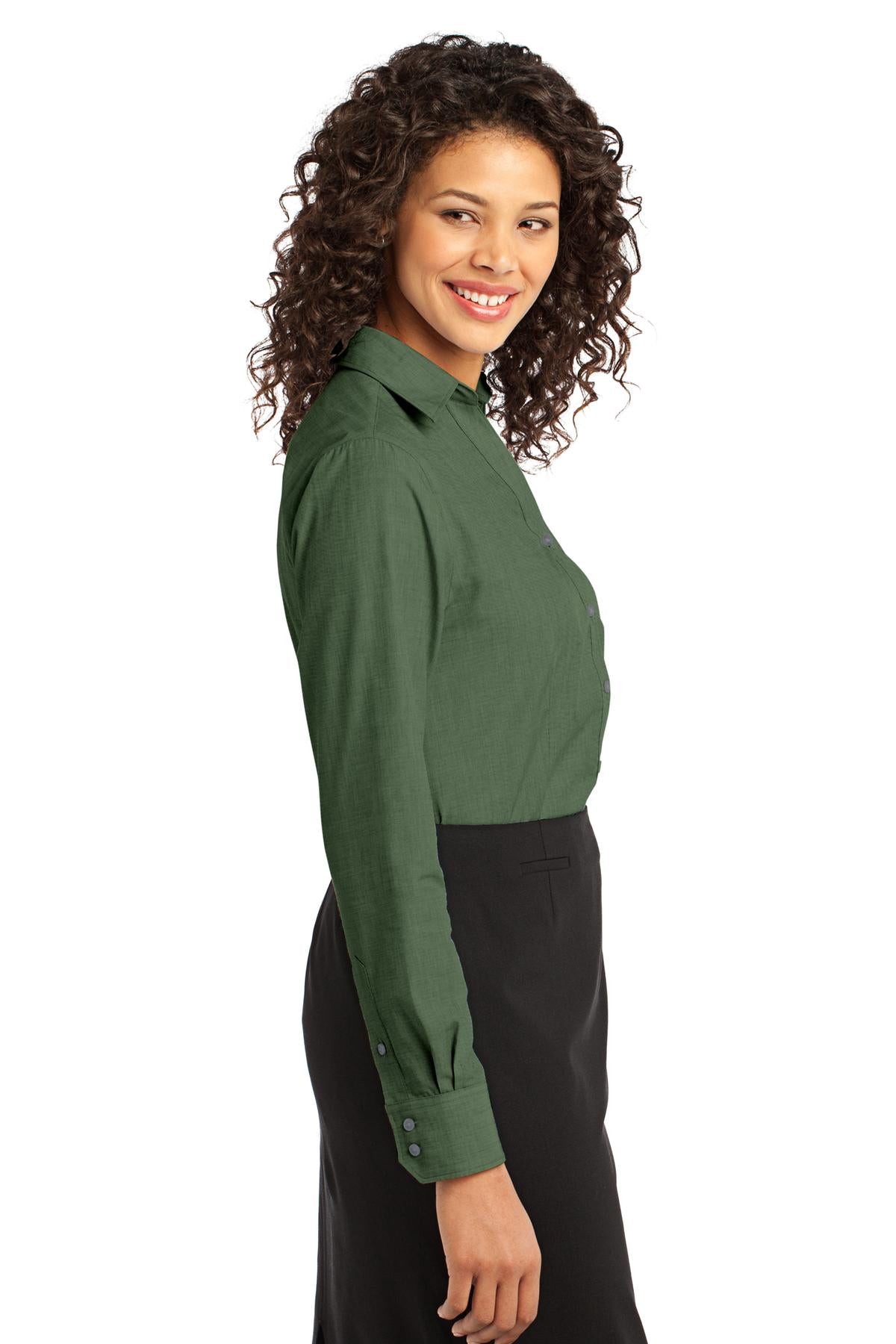 Port Authority Ladies Crosshatch Easy Care Shirt. L640