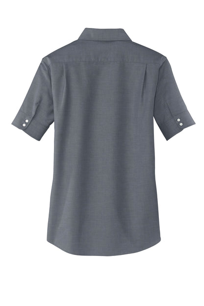 Port Authority Ladies Short Sleeve SuperPro Oxford Shirt. L659