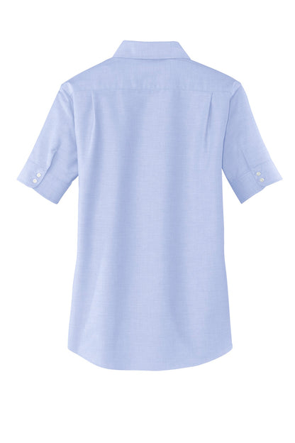Port Authority Ladies Short Sleeve SuperPro Oxford Shirt. L659