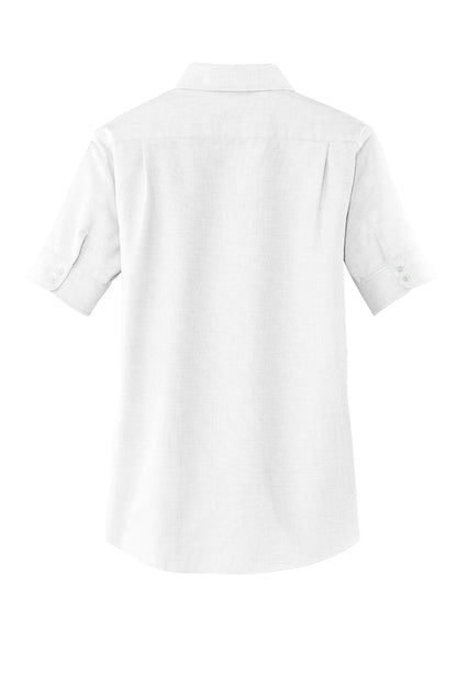 Port Authority Ladies Short Sleeve SuperPro Oxford Shirt. L659