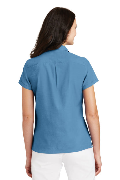 Port Authority Ladies Textured Camp Shirt. L662