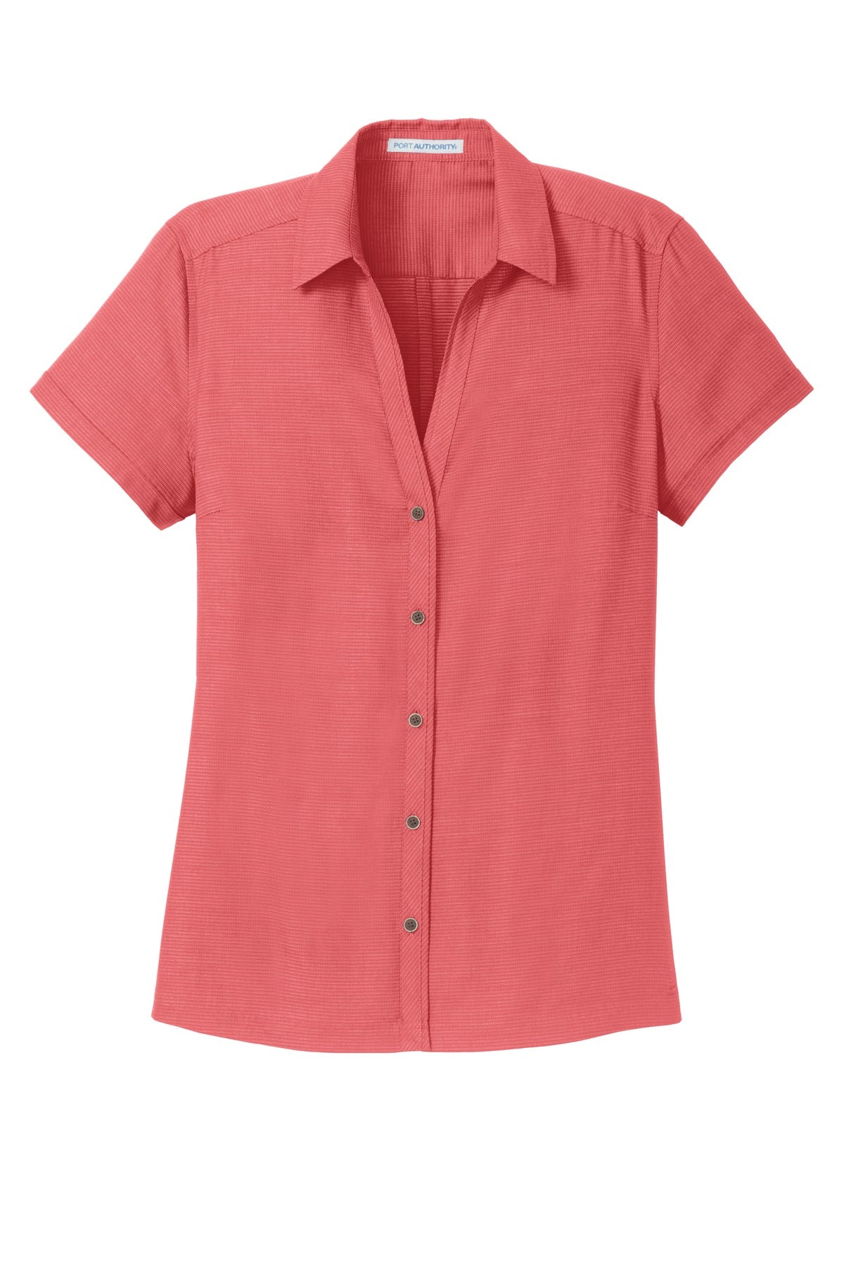 Port Authority Ladies Textured Camp Shirt. L662