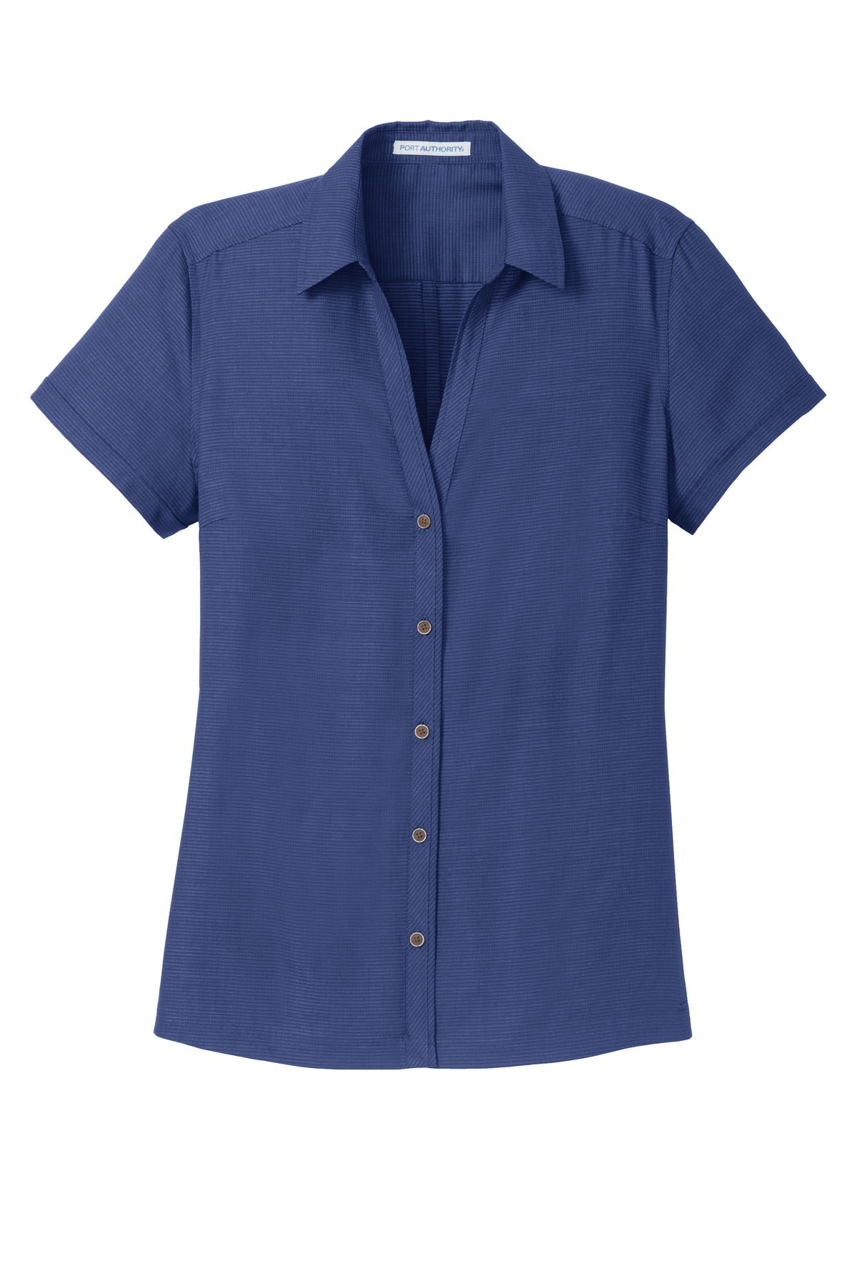 Port Authority Ladies Textured Camp Shirt. L662