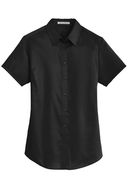 Port Authority Ladies Short Sleeve SuperPro Twill Shirt. L664