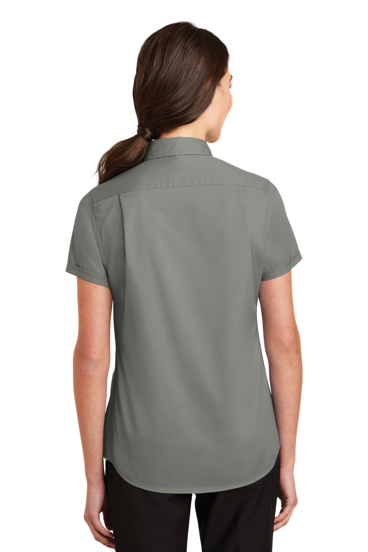 Port Authority Ladies Short Sleeve SuperPro Twill Shirt. L664