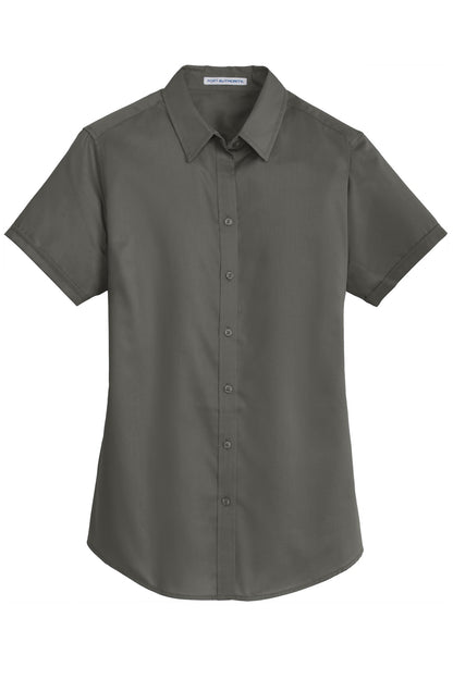 Port Authority Ladies Short Sleeve SuperPro Twill Shirt. L664