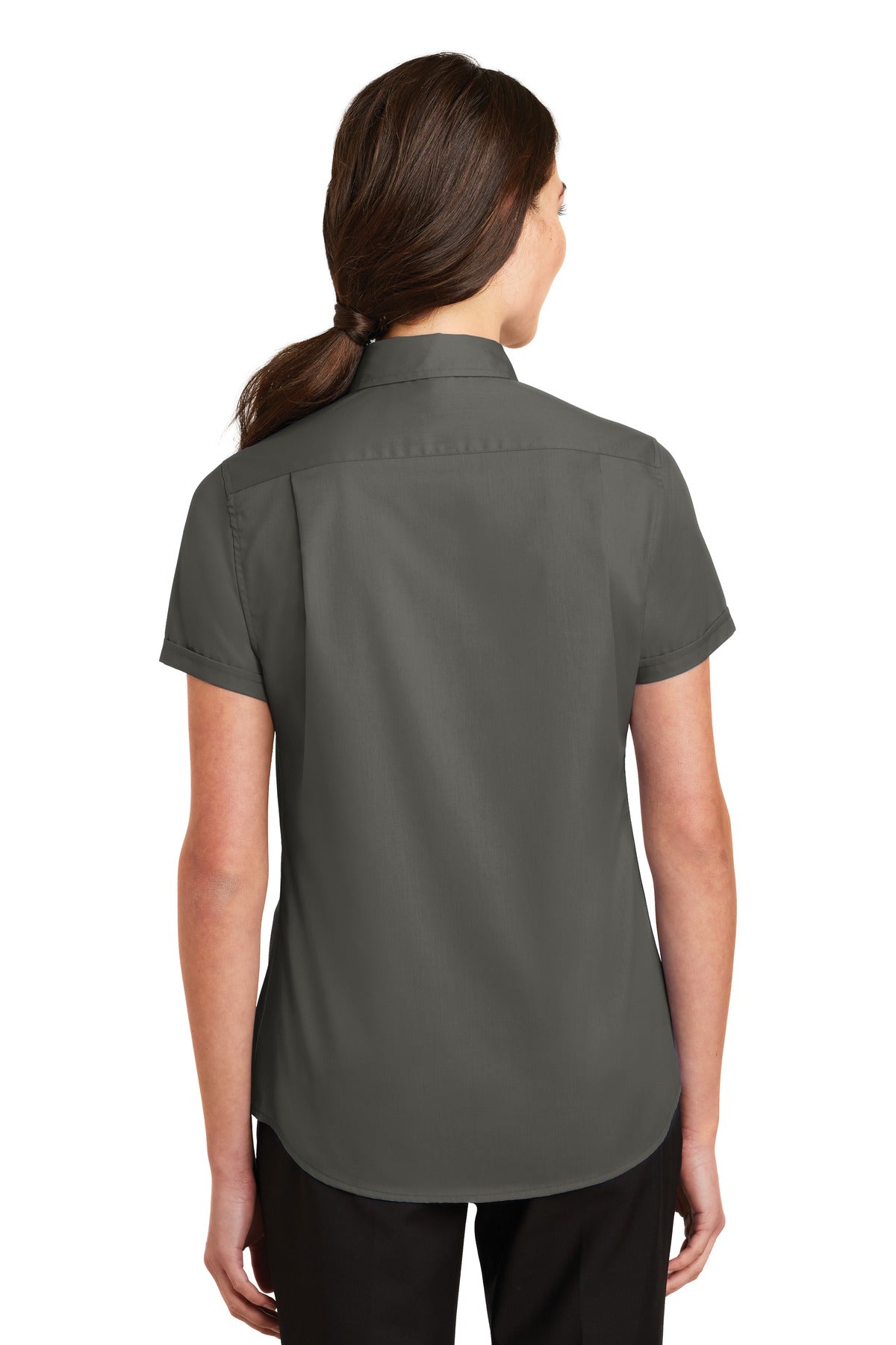 Port Authority Ladies Short Sleeve SuperPro Twill Shirt. L664