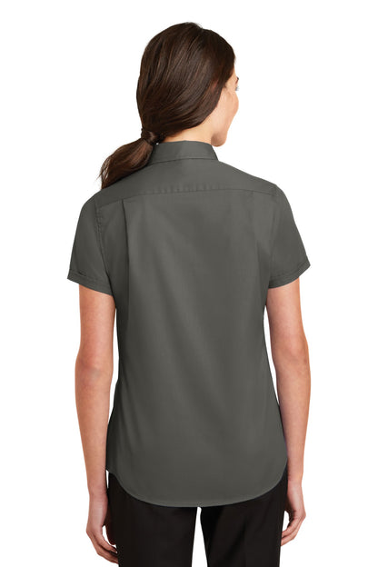 Port Authority Ladies Short Sleeve SuperPro Twill Shirt. L664
