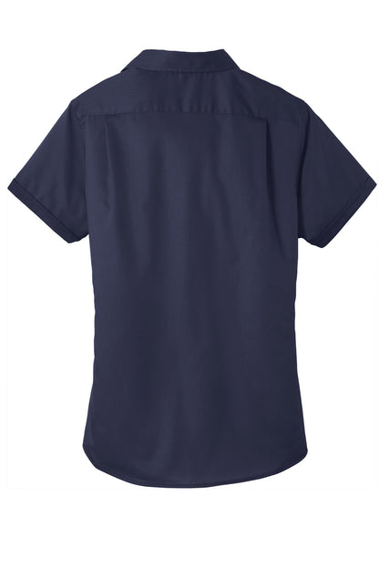Port Authority Ladies Short Sleeve SuperPro Twill Shirt. L664