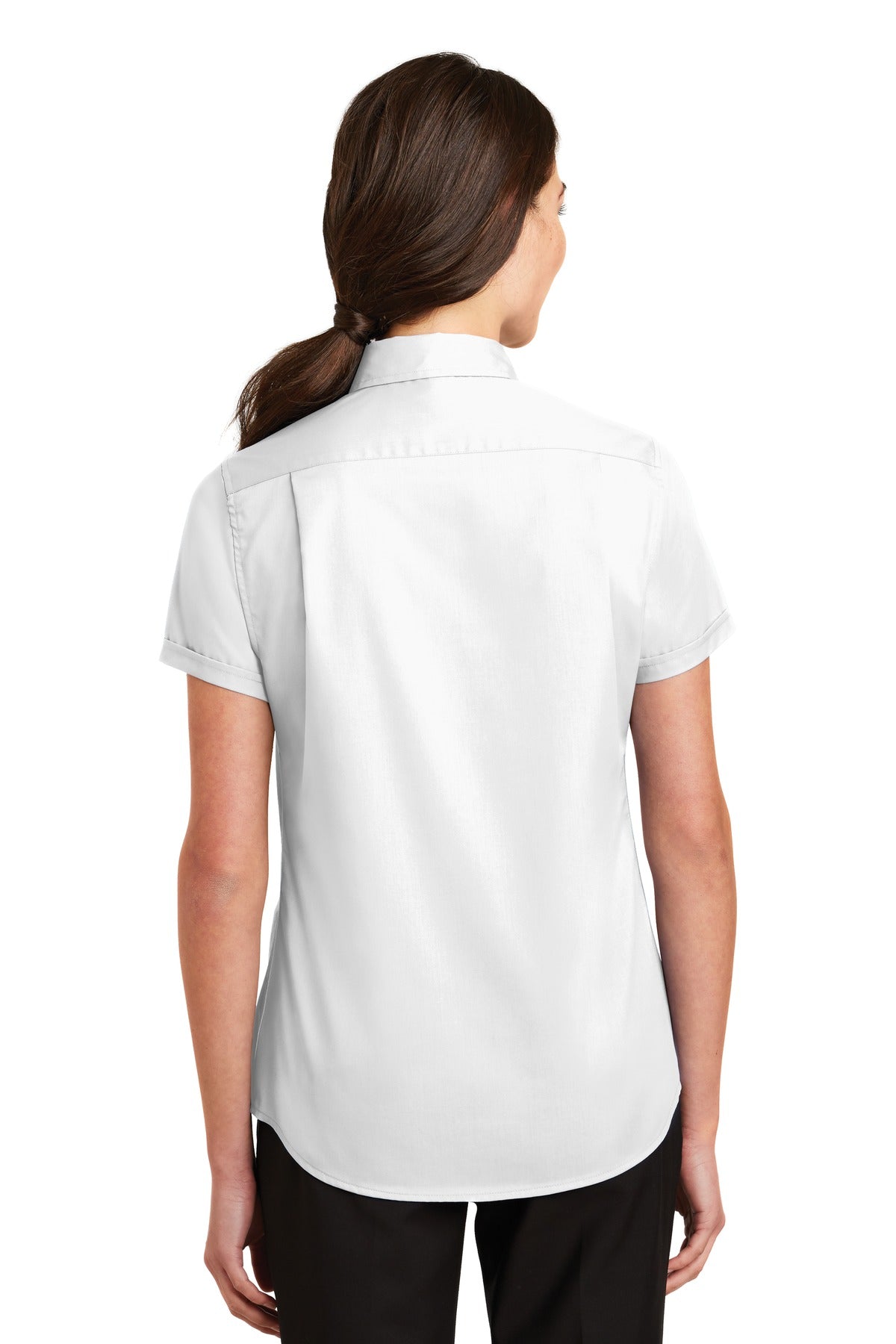 Port Authority Ladies Short Sleeve SuperPro Twill Shirt. L664