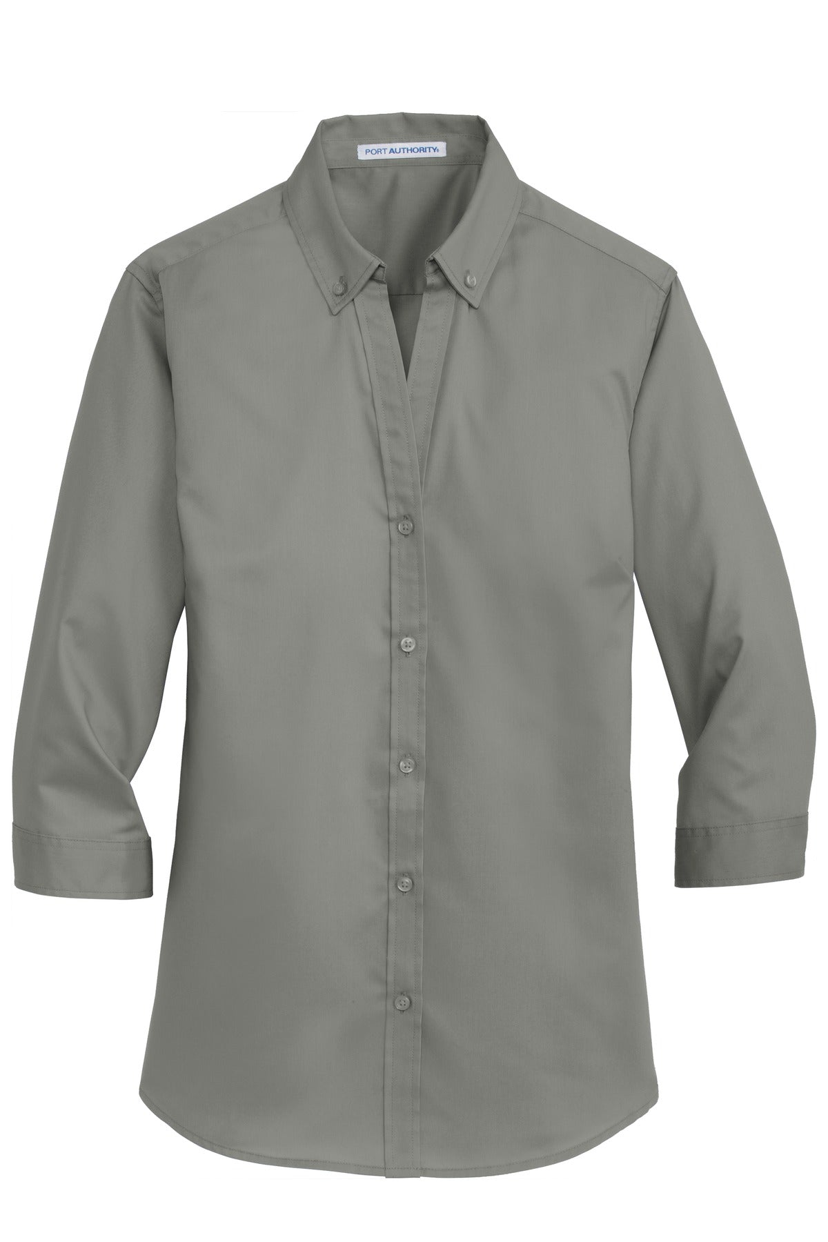 Port Authority Ladies 3/4-Sleeve SuperPro Twill Shirt. L665