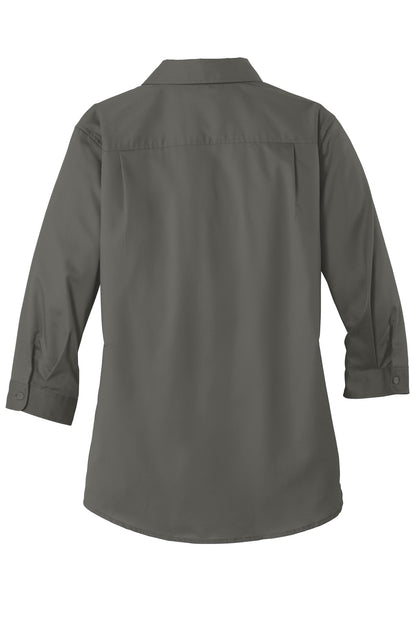 Port Authority Ladies 3/4-Sleeve SuperPro Twill Shirt. L665