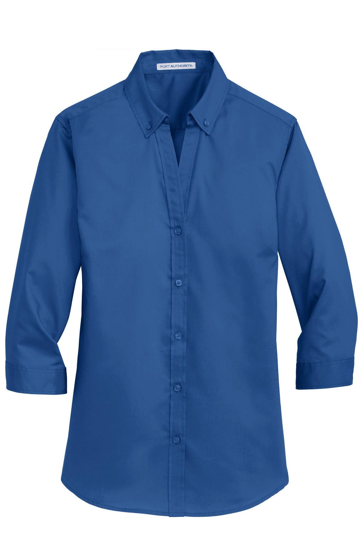 Port Authority Ladies 3/4-Sleeve SuperPro Twill Shirt. L665