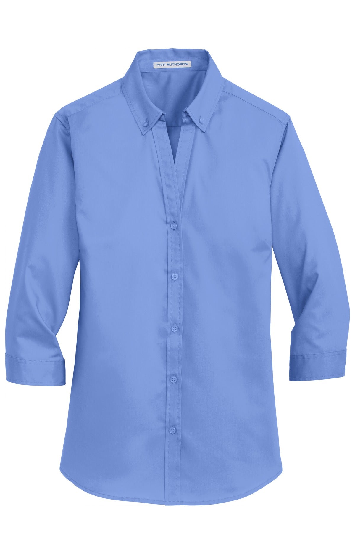Port Authority Ladies 3/4-Sleeve SuperPro Twill Shirt. L665