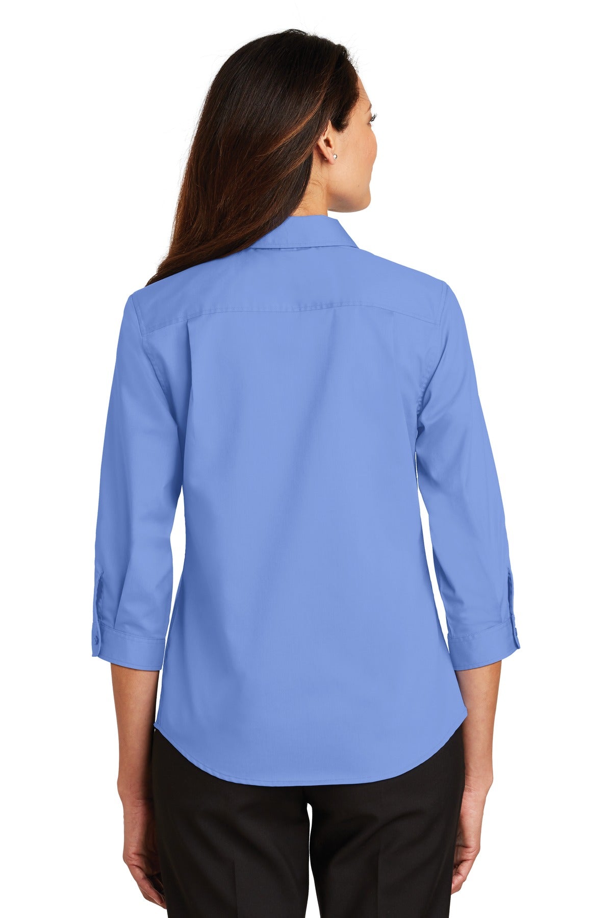 Port Authority Ladies 3/4-Sleeve SuperPro Twill Shirt. L665