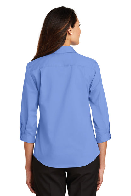 Port Authority Ladies 3/4-Sleeve SuperPro Twill Shirt. L665