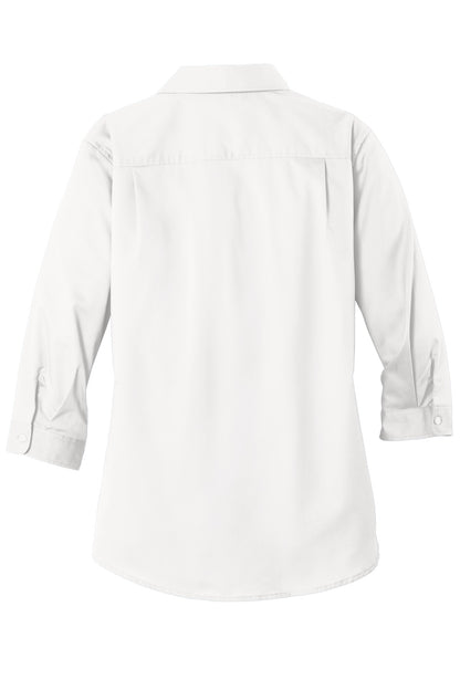 Port Authority Ladies 3/4-Sleeve SuperPro Twill Shirt. L665