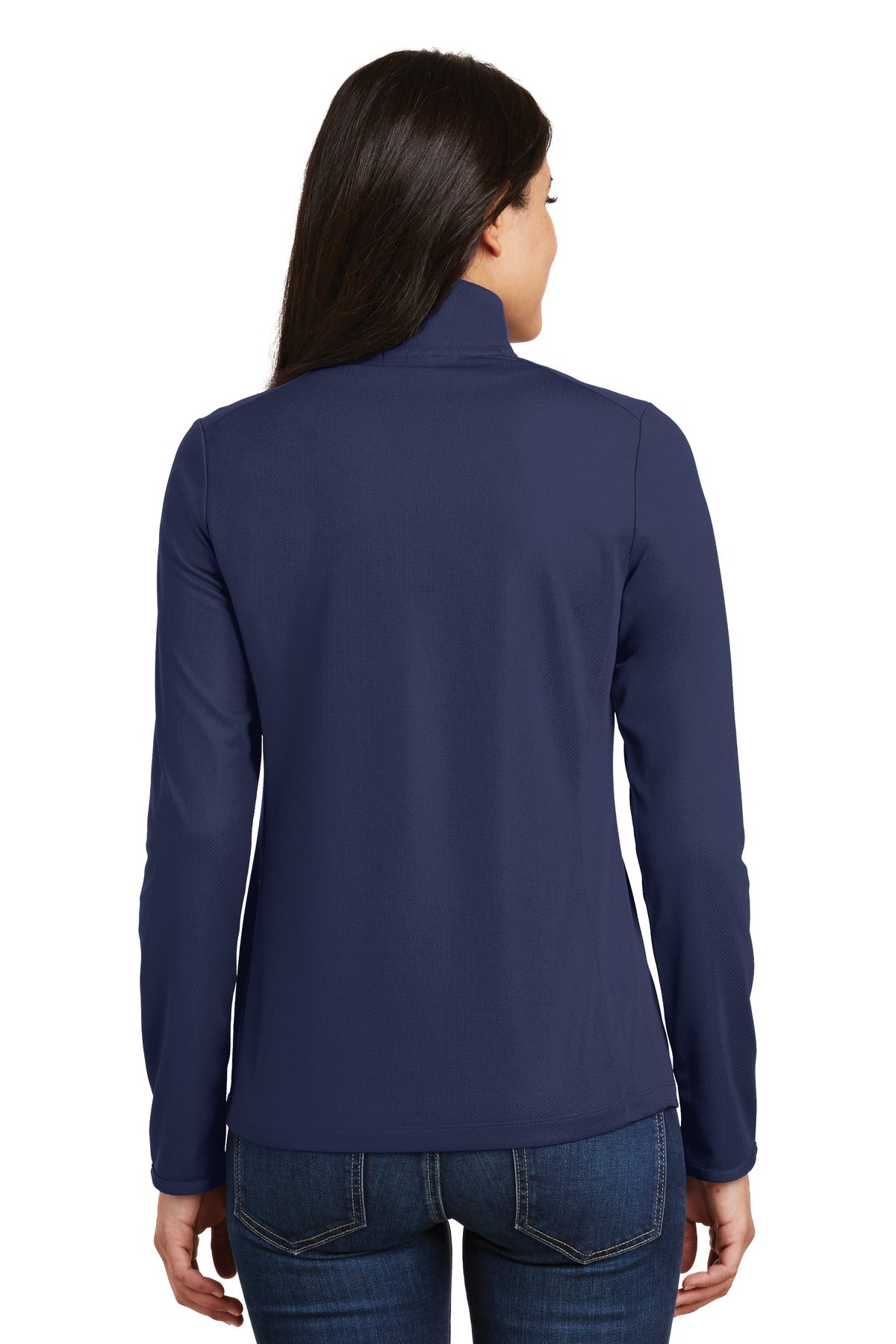 Port Authority Ladies Pinpoint Mesh 1/2-Zip . L806