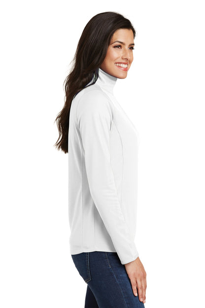 Port Authority Ladies Pinpoint Mesh 1/2-Zip . L806