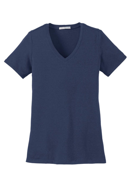 Port Authority Ladies Concept Stretch V-Neck Tee. LM1005