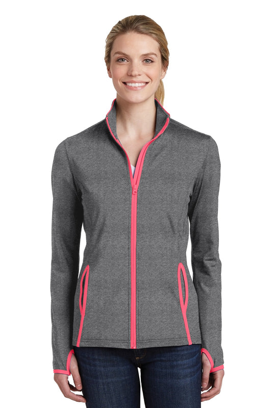 Charcoal-Grey-Heather/-Hot-Coral