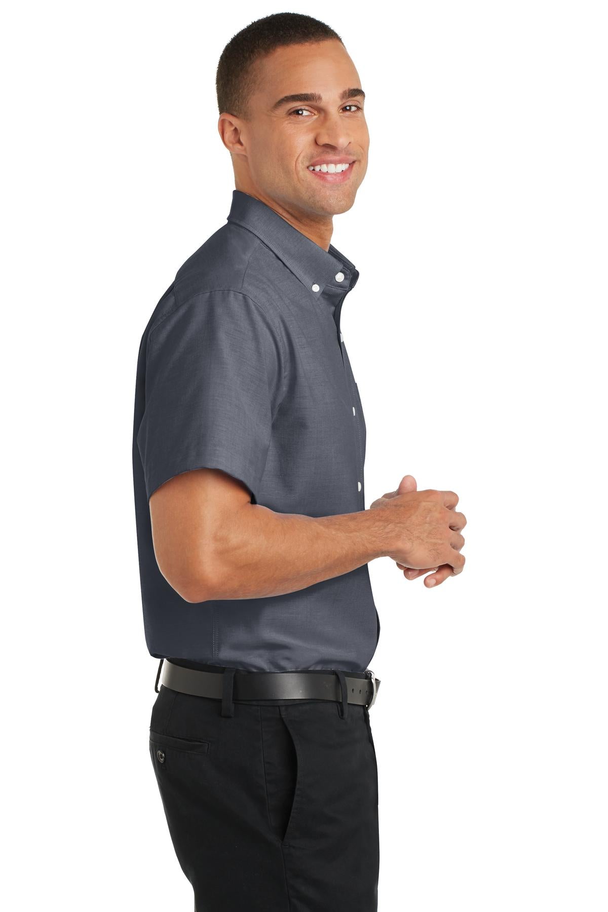 Port Authority Short Sleeve SuperPro Oxford Shirt. S659