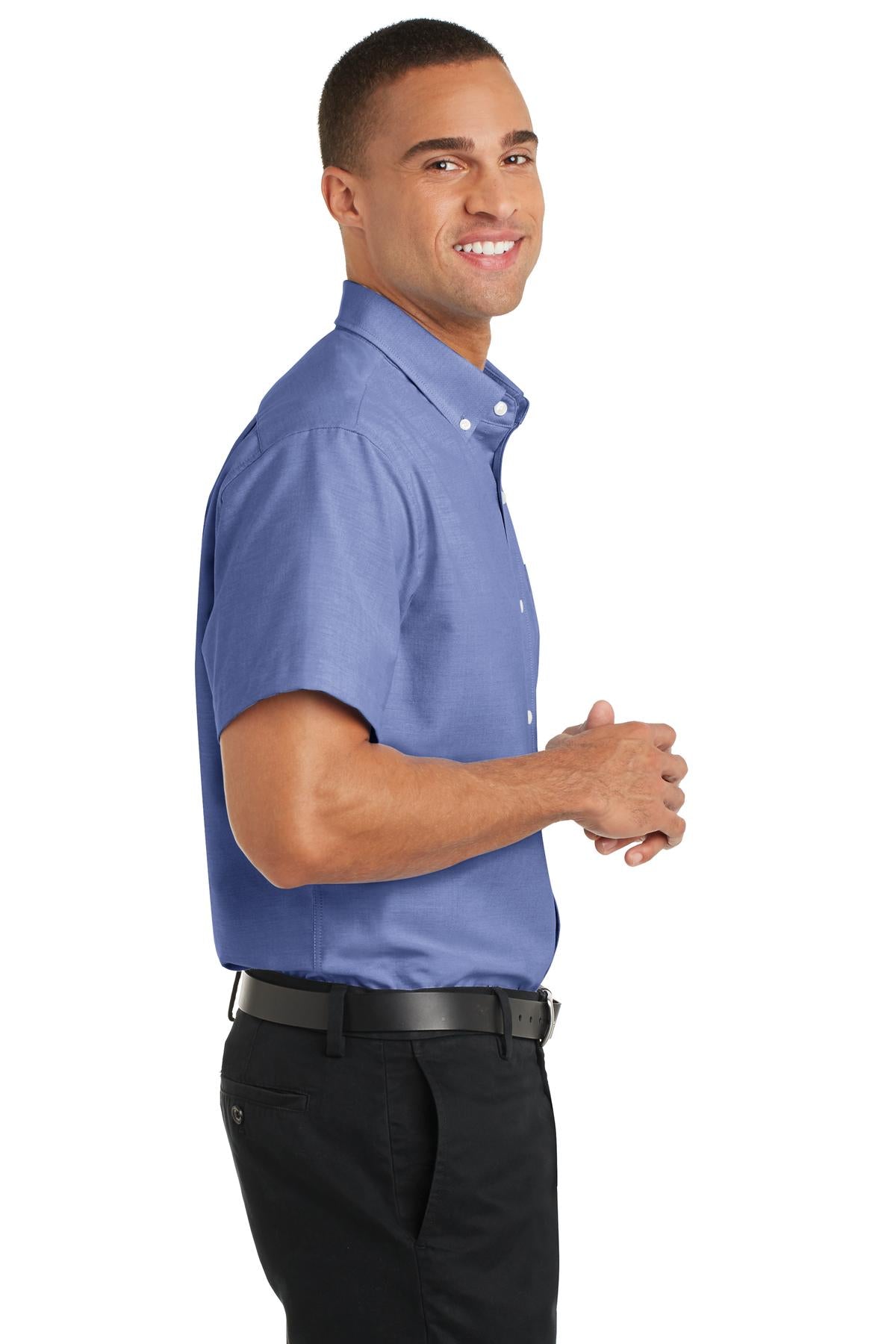 Port Authority Short Sleeve SuperPro Oxford Shirt. S659