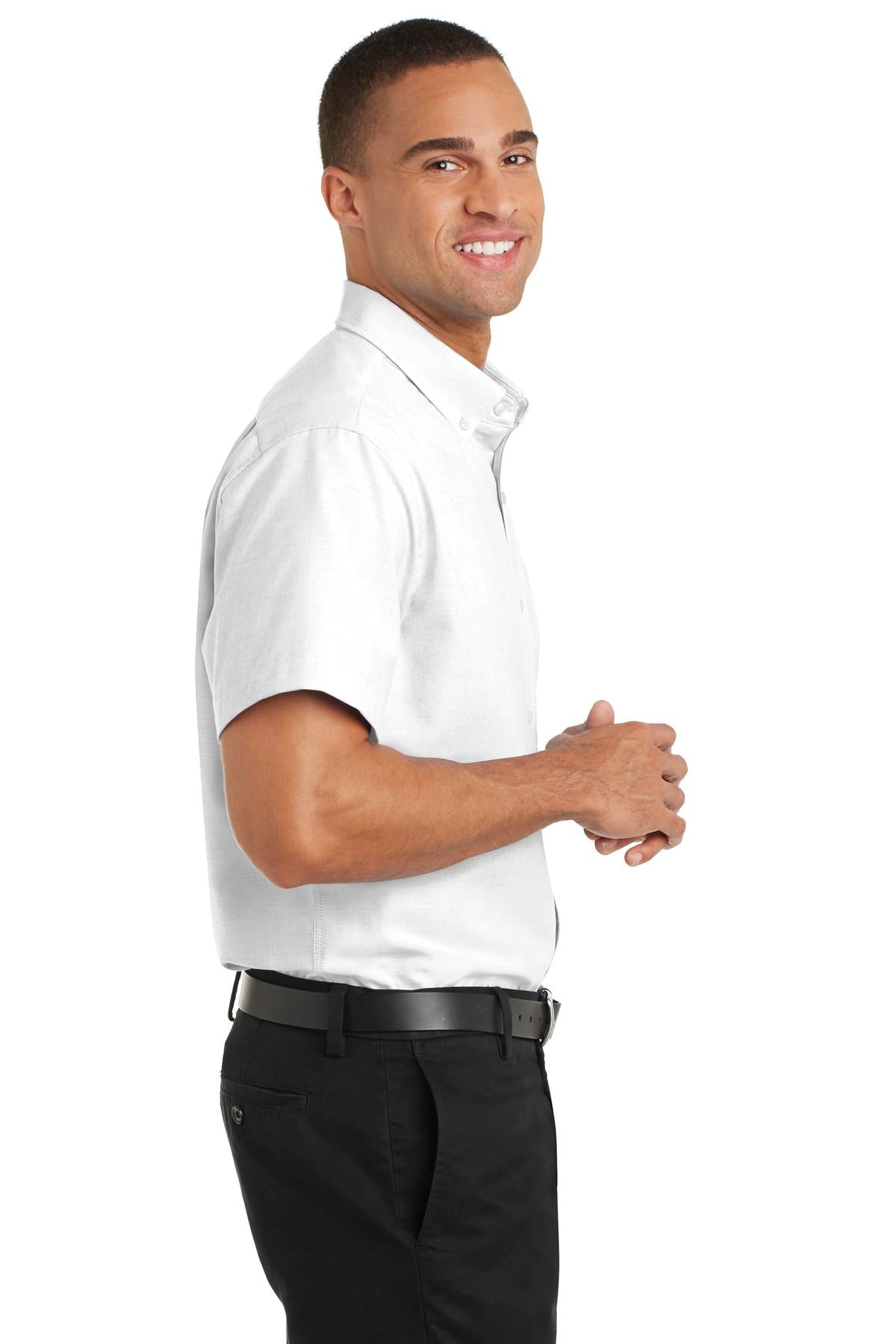 Port Authority Short Sleeve SuperPro Oxford Shirt. S659