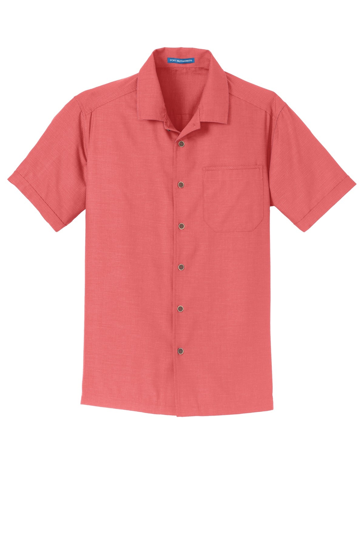 Port Authority Textured Camp Shirt. S662