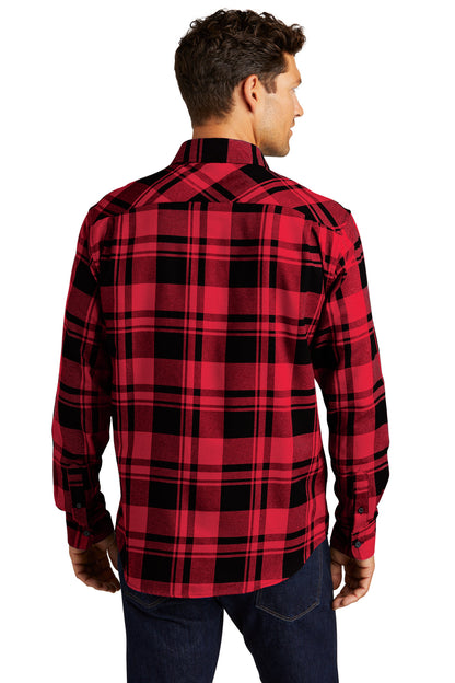Port Authority Plaid Flannel Shirt. W668