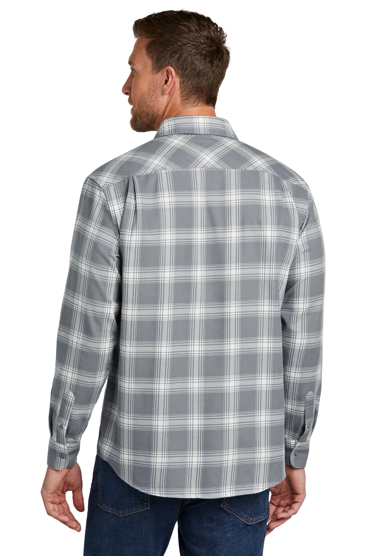 Port Authority Plaid Flannel Shirt. W668