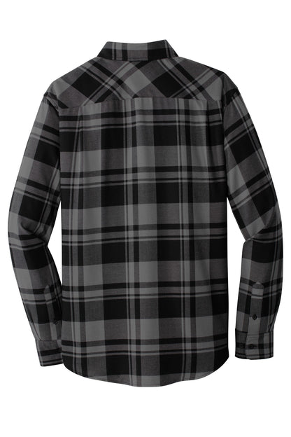 Port Authority Plaid Flannel Shirt. W668