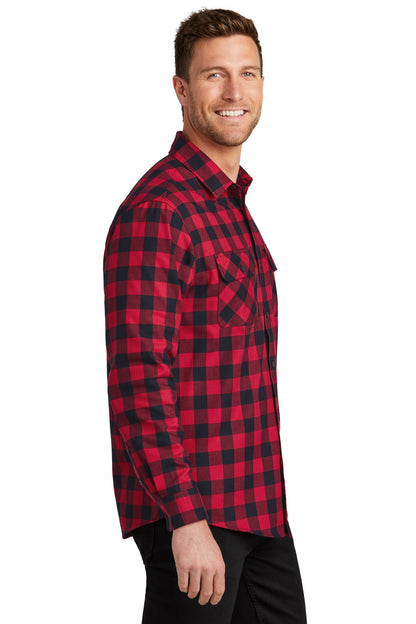 Port Authority Plaid Flannel Shirt. W668