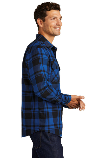 Port Authority Plaid Flannel Shirt. W668